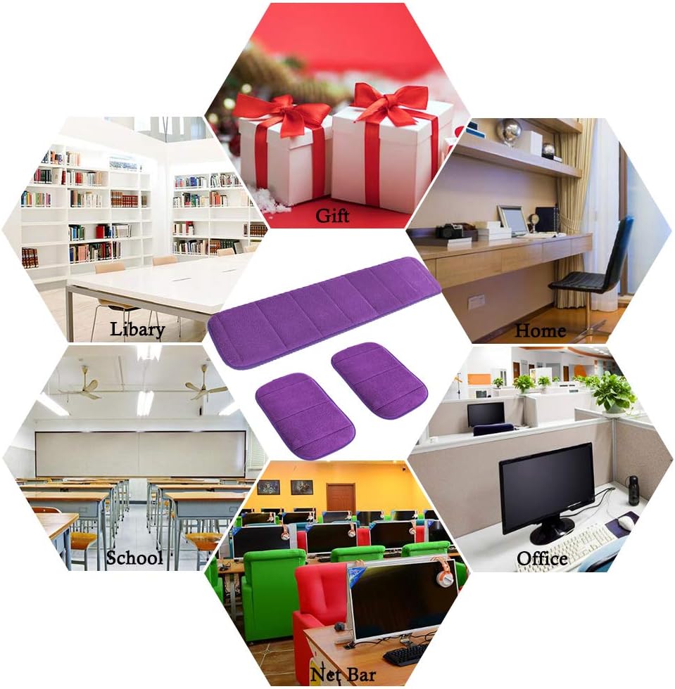 2 Sätze ergonomische Computer Ellbogen Handgelenkauflage Pad, MERYSAN Lange & kurze Kombination Hand