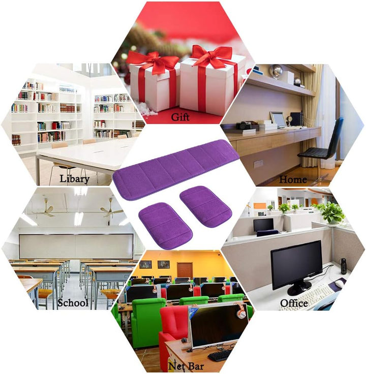 2 Sätze ergonomische Computer Ellbogen Handgelenkauflage Pad, MERYSAN Lange & kurze Kombination Hand