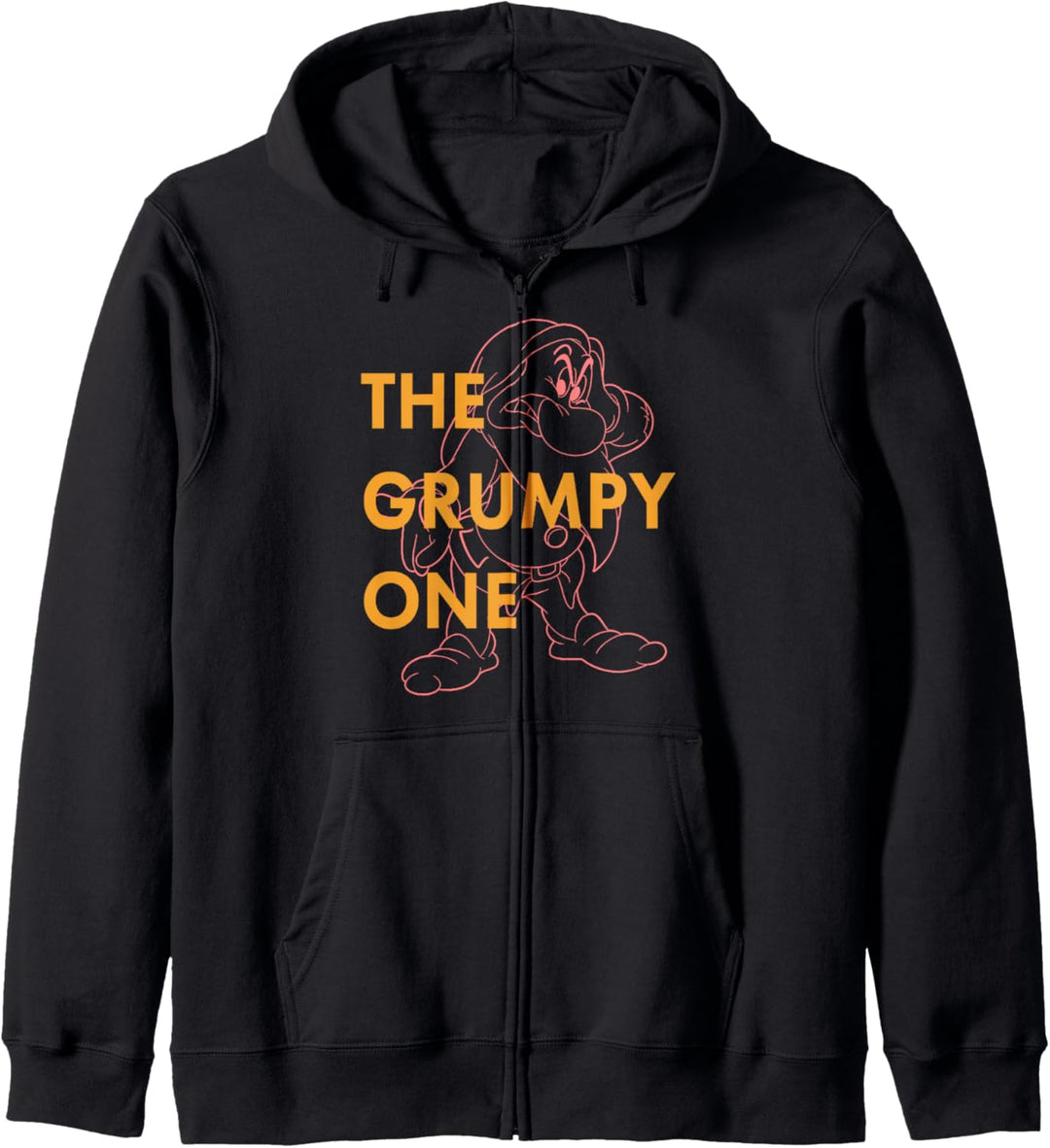 Disney Snow White Dwarf Grumpy The Grumpy One Outlined Kapuzenjacke