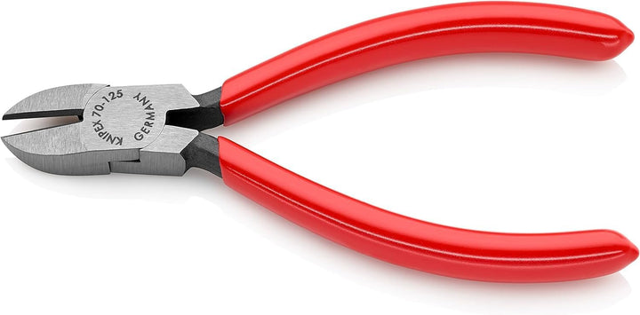 KNIPEX Seitenschneider schwarz atramentiert mit Kunststoff überzogen 125 mm, 70 01 125 Griffe mit Ku