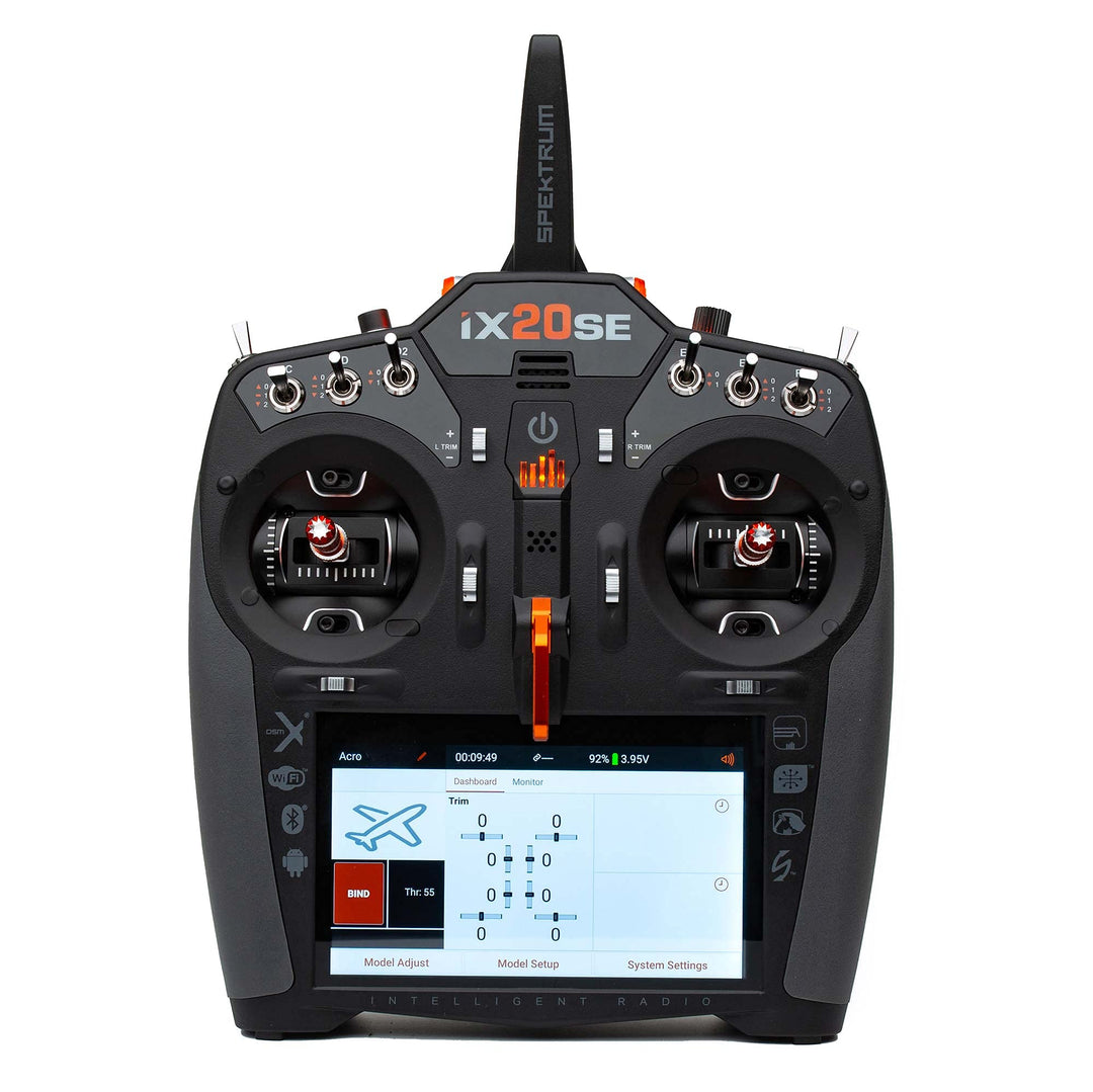 Spektrum SPMR20110EU iX20 20-Channel Special Edition Transmitter, International, Grey/Silver