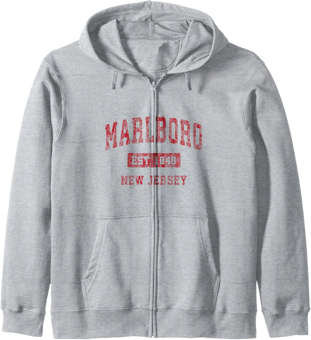 Marlboro New Jersey NJ Vintage Sports Design Rot Design Kapuzenjacke