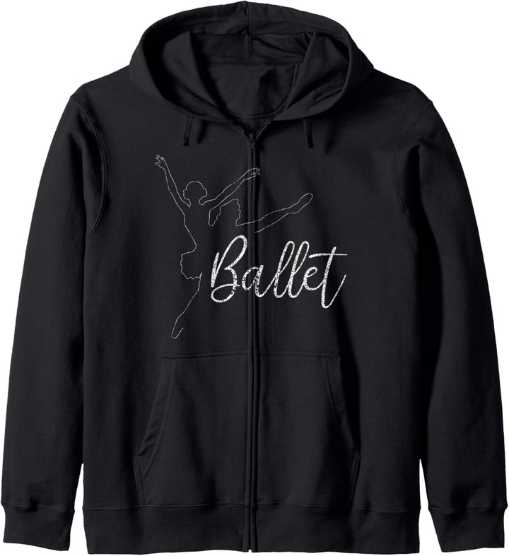 Ballett Tänzerin Tanzen Geschenkidee für Mädchen und Frauen Kapuzenjacke