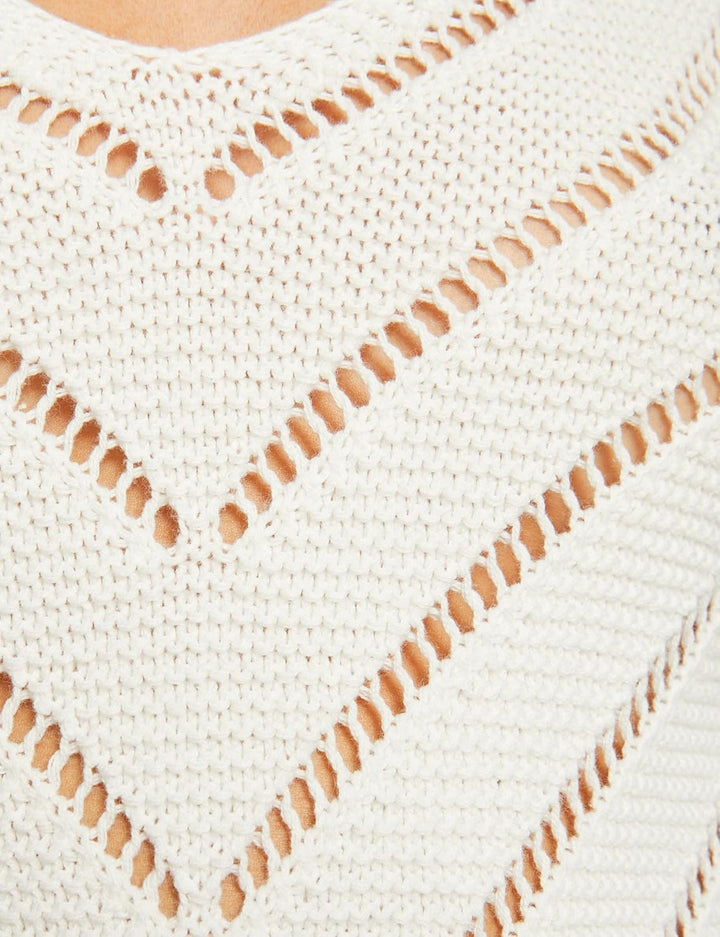 Morgan Damen Pullover L Off-white, L Off-white