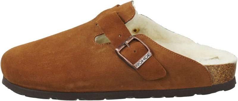 Rohde Damen Pantoffel Hausschuh Warmfutter Alba 6069 37 EU Braun, 37 EU Braun