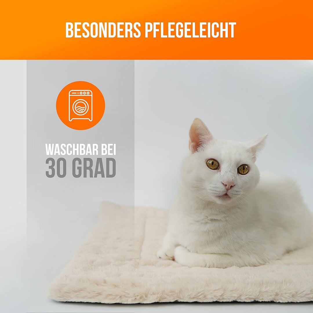 SCHLITZOHR Gefütterte Haustierdecke, waschbare Liegedecke für Hunde und Katzen, Katzendecke, Hundede