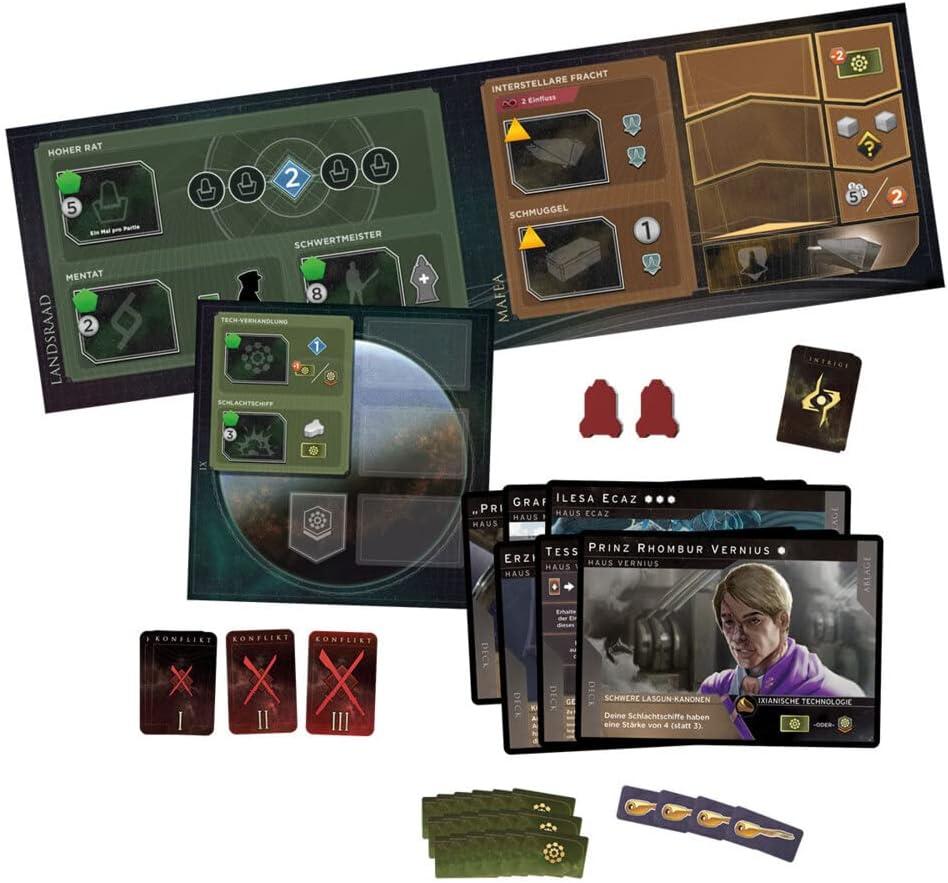 Asmodee | Dire Wolf Digital | Dune: Imperium – Rise of Ix | Erweiterung | Kennerspiel | Strategiespi