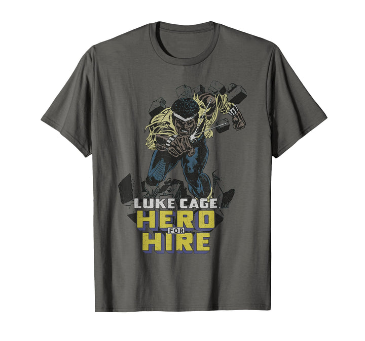 Womens Marvel Heroes For Hire Luke Cage Graphic T-Shirt XL Baby Blue