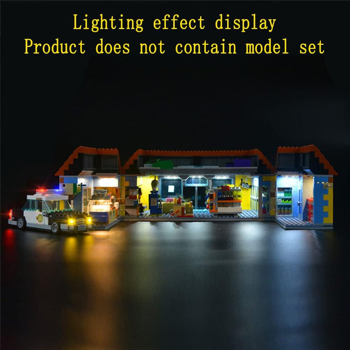 GEAMENT LED Licht-Set Kompatibel mit Lego Simpsons (The Kwik-E-Mart) - Beleuchtungsset für The Simps