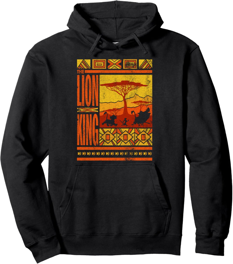 Disney The Lion King Sunset Tones Group Shot Silhouette Pullover Hoodie