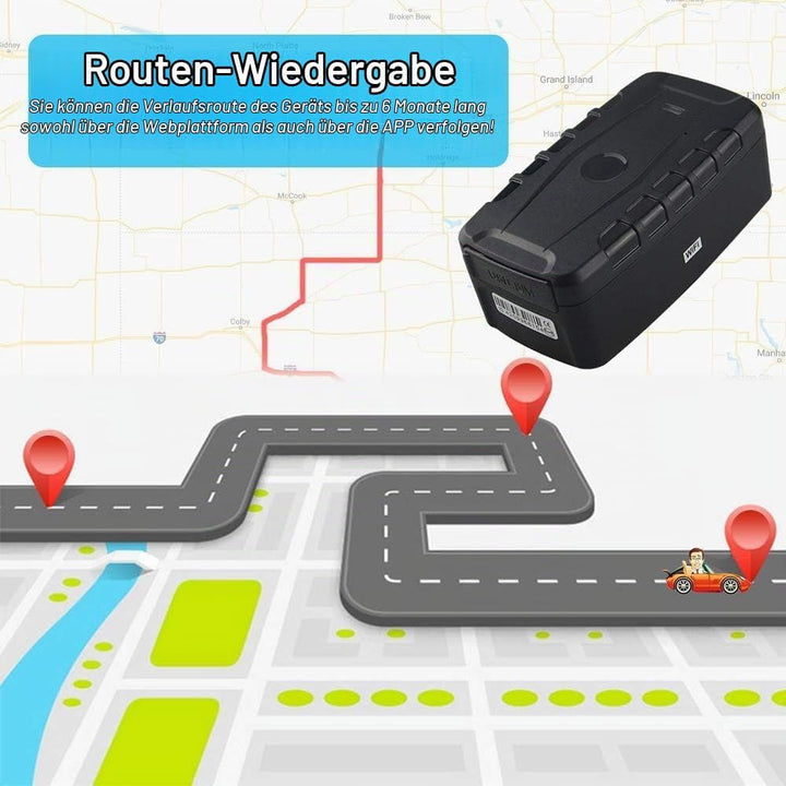 Winnes 4G GPS Tracker Auto ohne ABO, Echtzeit Ortung, Geo-Fence &amp; Alarm (Vibration, Bewegung, Geschw