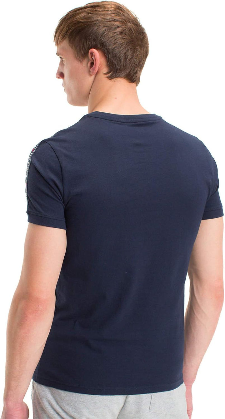 Tommy Hilfiger Herren T-Shirt Kurzarm Rundhalsausschnitt S Blau (Navy Blazer), S Blau (Navy Blazer)