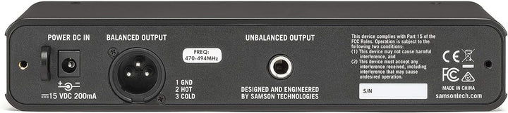 Samson Concert 88x Gitarre – UHF Wireless System – G Band (UK)