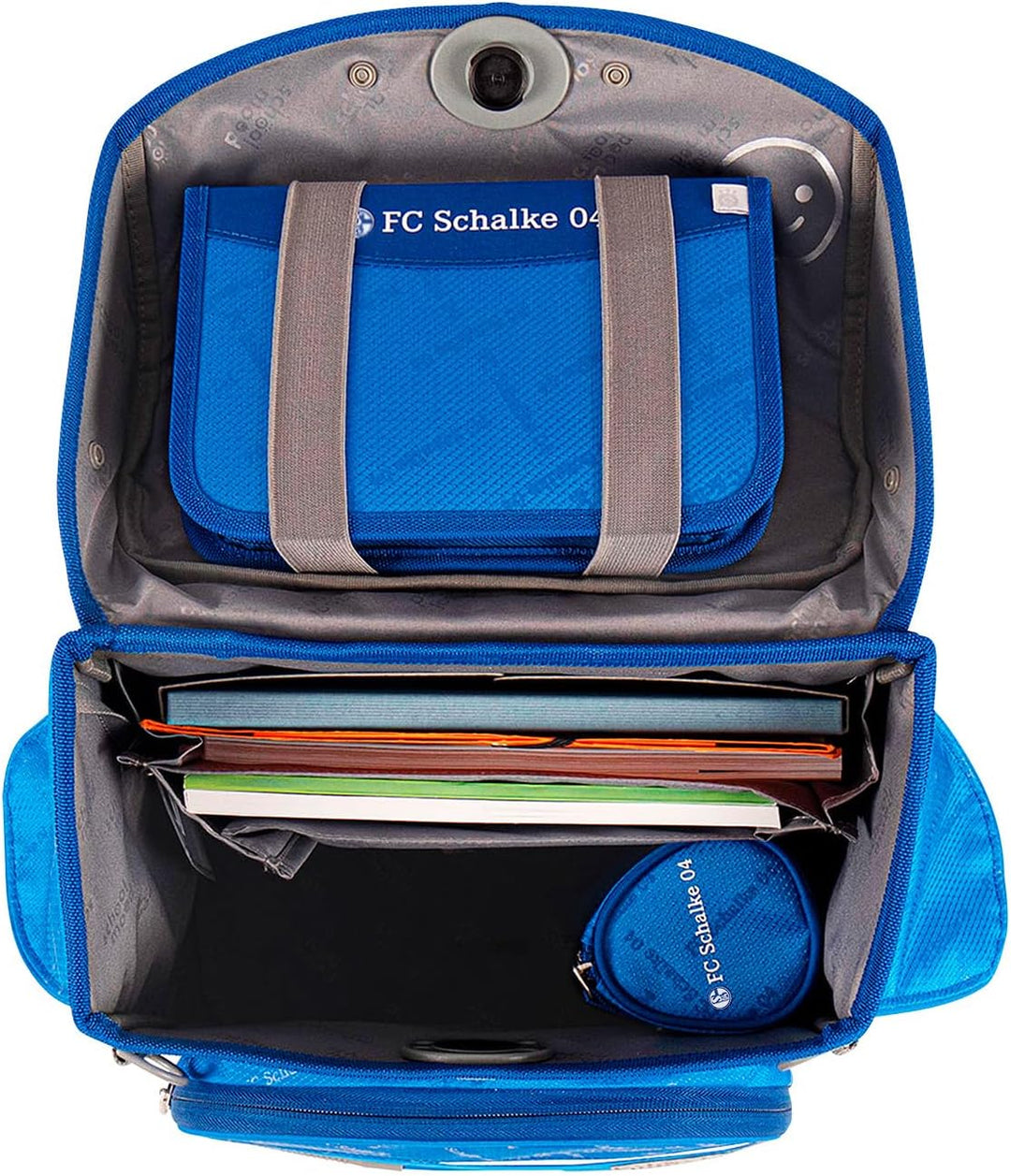 Familando - School Mood Timeless Air+ Schulranzen Set 9-teilig mit Lunch-Set -Sonder-Edition FC Scha