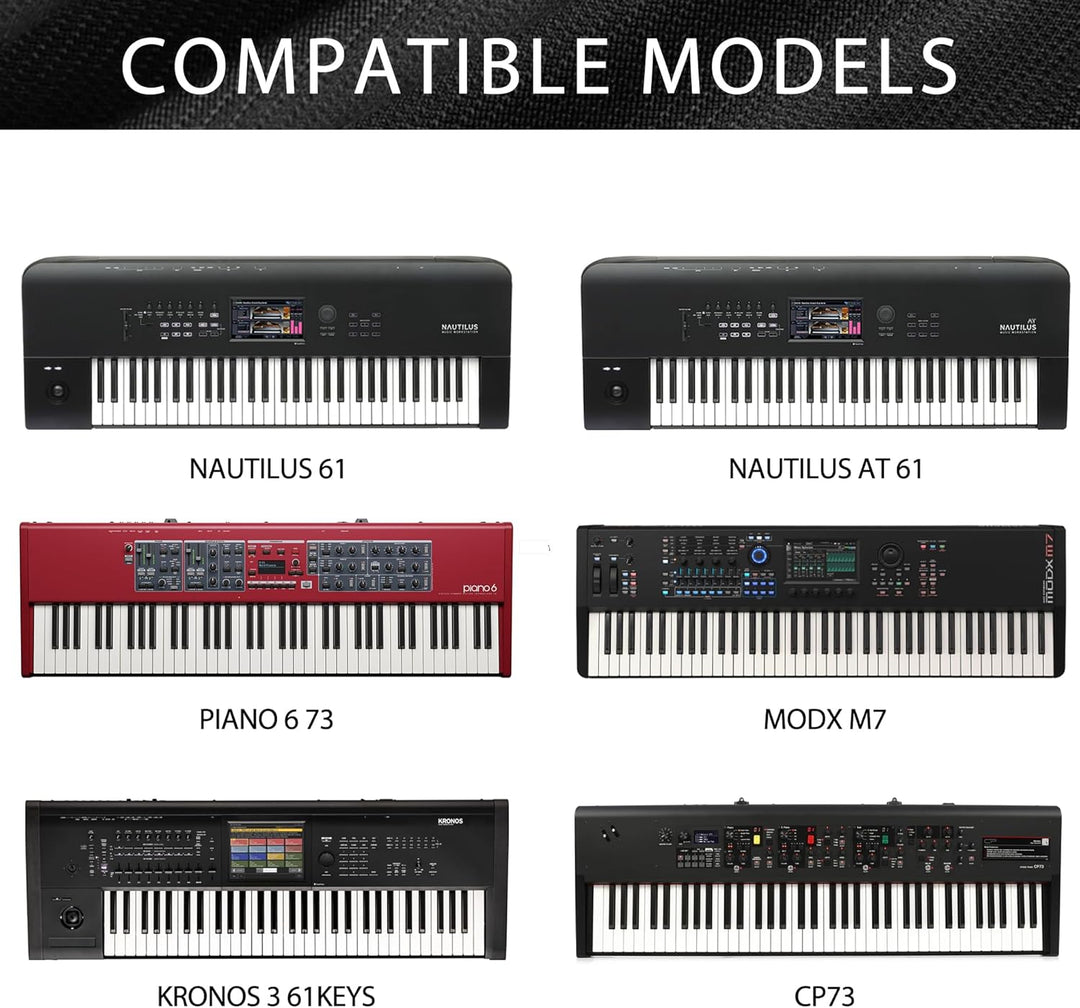 Musiin Tastatur-Staubschutz mit 73 Tasten, kompatibel mit KORG KRONOS 3 61Keys, VOX Continental 73 B