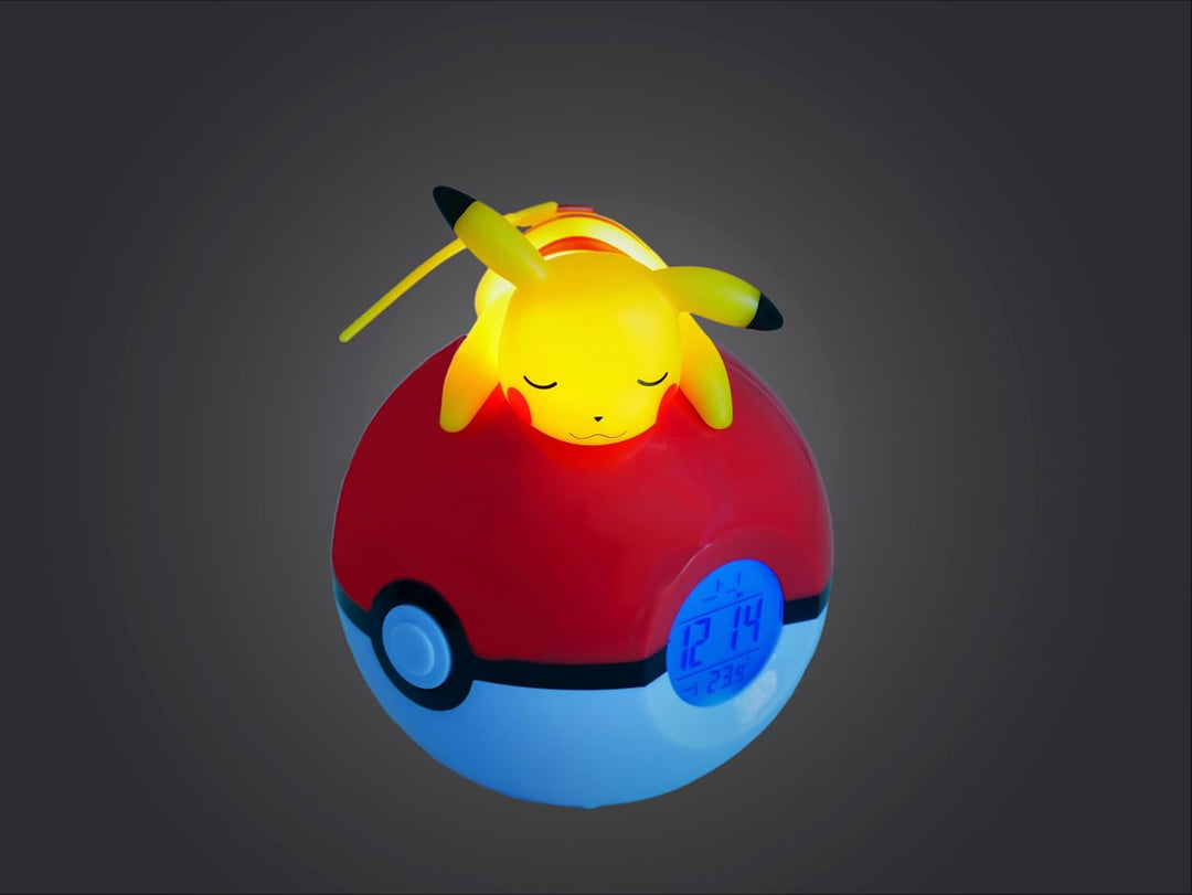 Teknofun - Pokemon Pikachu Light Up FM Alarm Clock - Radio Wecker (ca 16cm) - 811354 Pikachu Pokemon