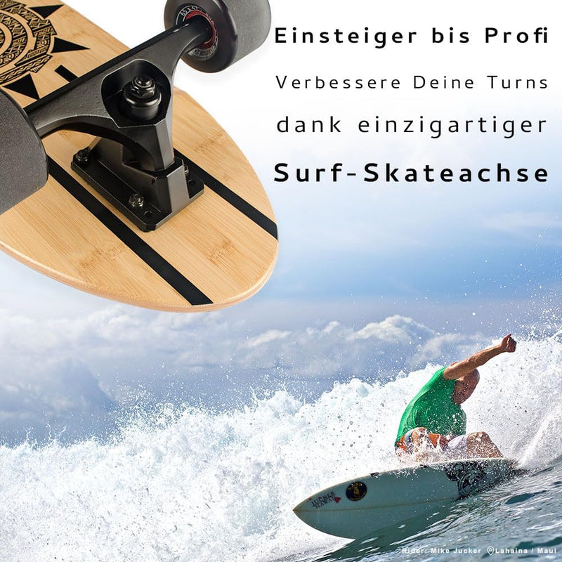 JUCKER HAWAII Surf Skateboards // Skatesurfer // Surfskate // Bestes Surf-Training // Superbeweglich