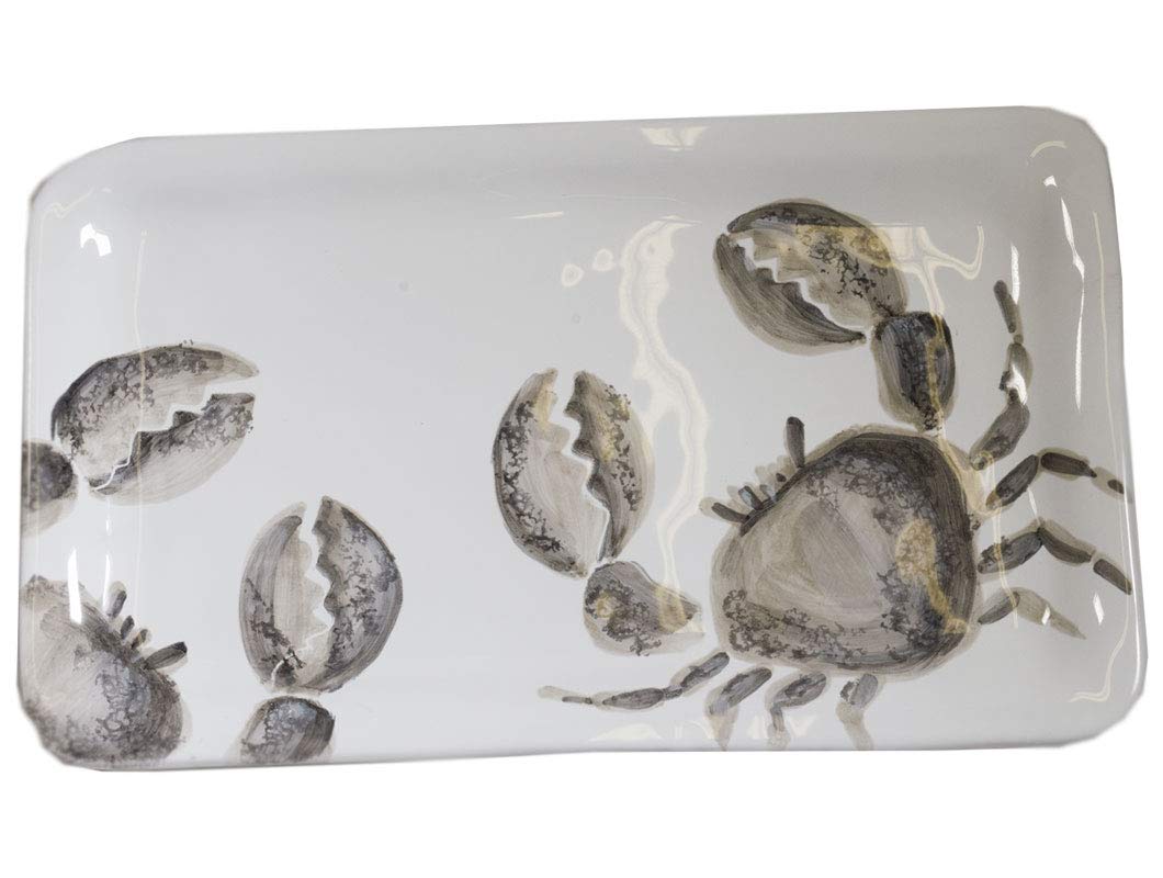 Speiseteller, Servierplatte Marina GRANCHIO Krabbe 36x21cm Virginia Casa