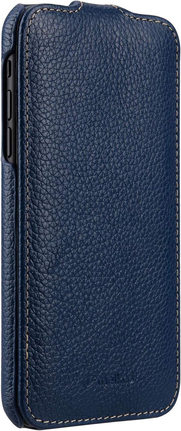 MELCKO Tasche passend für Apple iPhone XR (6,1 Zoll), Case Aussenseite aus beschichtetem Leder, Schu