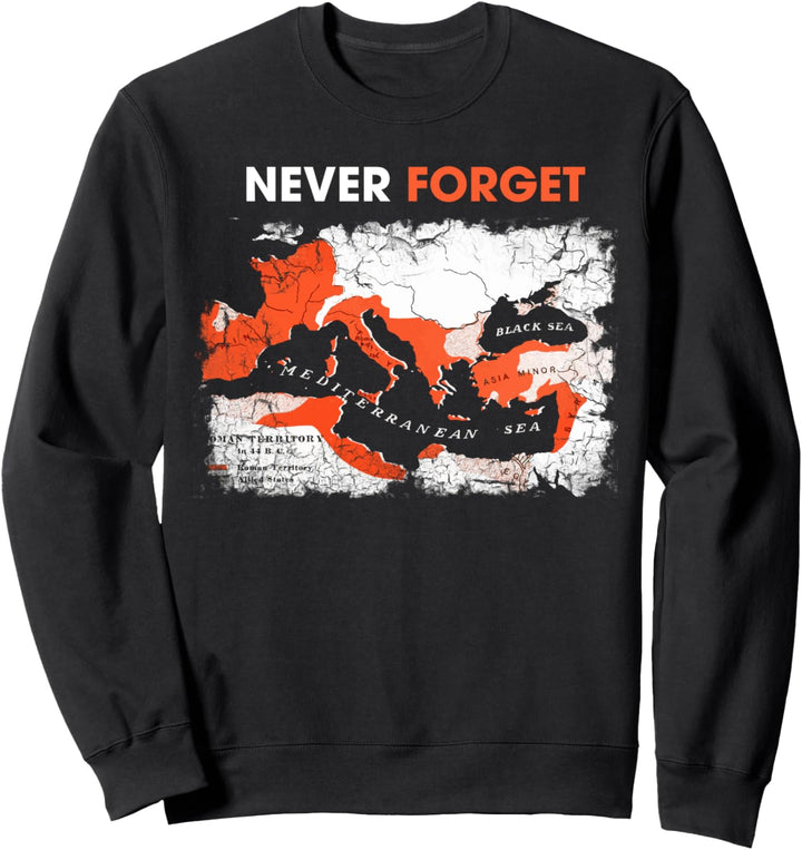 Römisches Reich Karte, Antike Römer, SPQR, Julius Caesar Sweatshirt