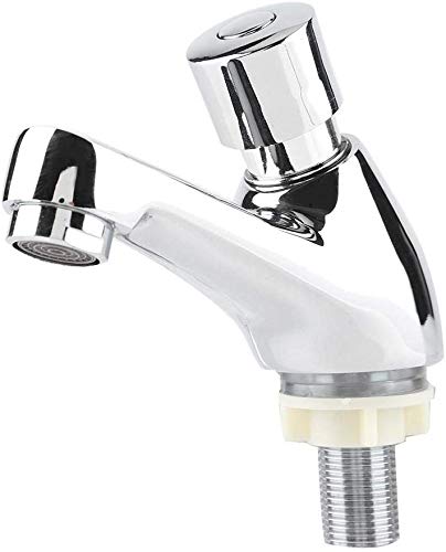 Waschtisch-Wasserhahn, verchromt, selbstschliessend, wassersparend, kreative Zeitverzögerung, Spülti