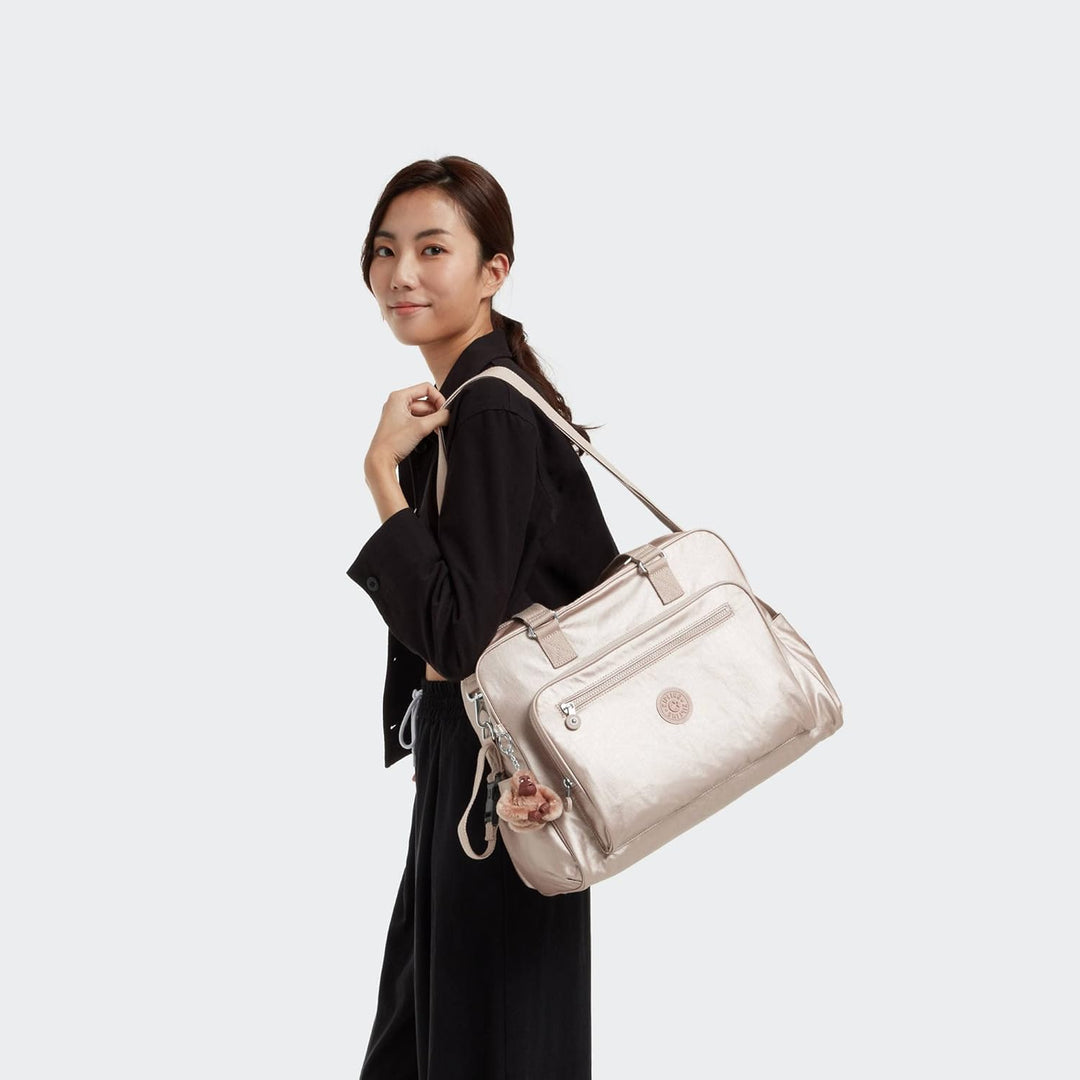 Kipling Alanna Wickeltasche, Metallic Quarz-metallic, Quarz-metallic