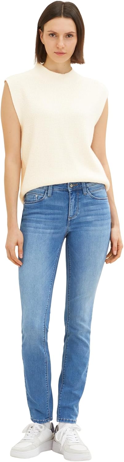 TOM TAILOR Damen Alexa Skinny Jeans 25W / 30L 10281 - Mid Stone Wash Denim, 25W / 30L 10281 - Mid St