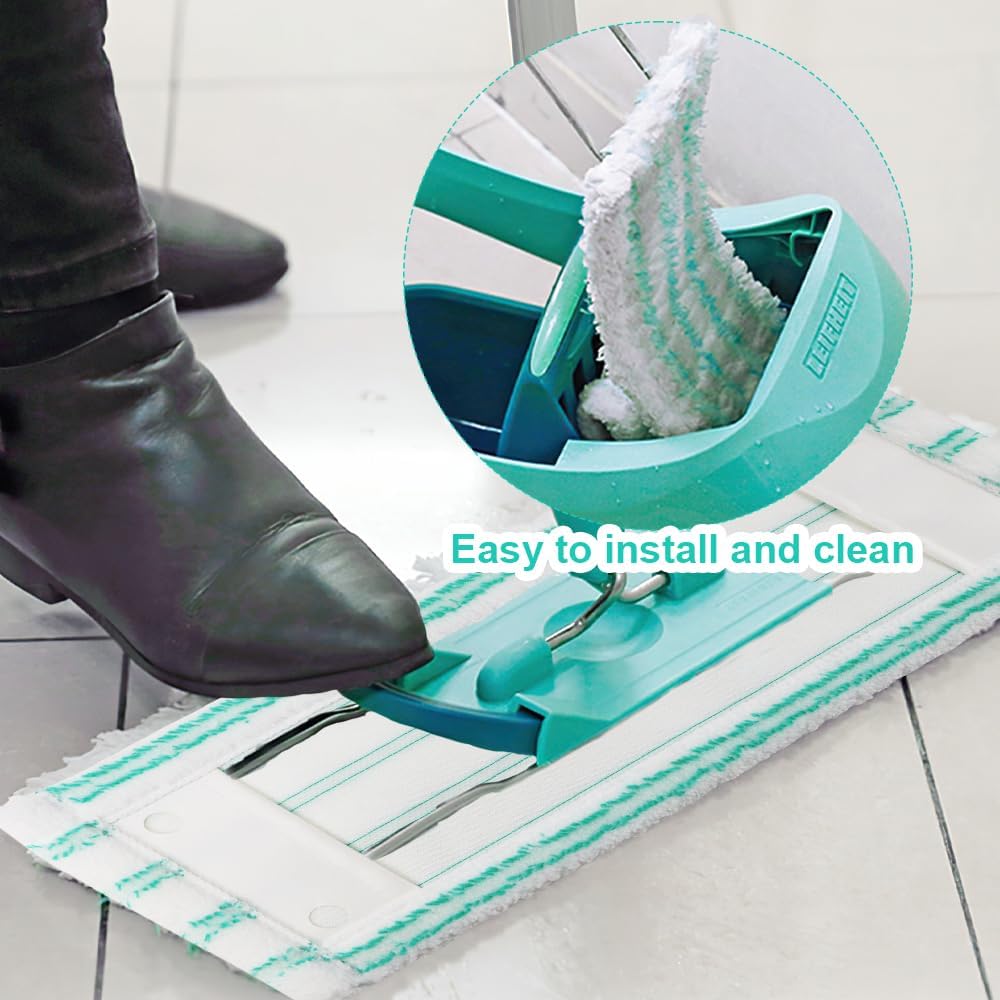3 Stück Wischbezug Ersatzbezug für Leifhat Profi XL Micro Duo 42cm Bodenwischer Ersatzbezug für alle