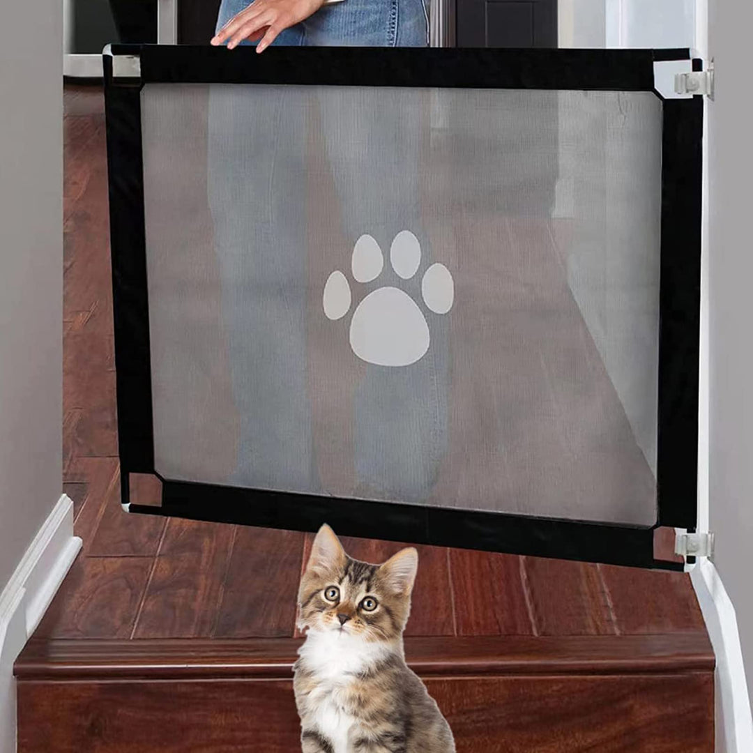 Hundebarrieren,Hunde Türschutzgitter, Treppenschutzgitter Ohne Bohren,AbsperrgitterHund,Magic Gate f