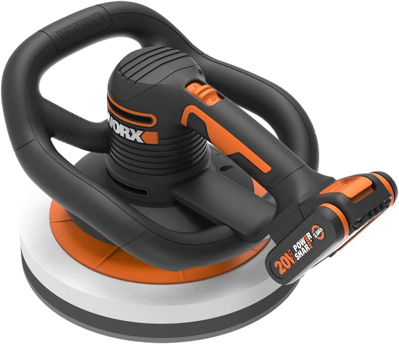 WORX WX856 Akku Poliermaschine 20V – Elektrische Poliermaschine zum Polieren im Innen- und Aussenber