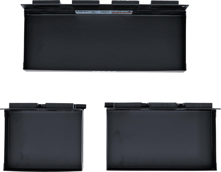 BGS 67150 | Magnet-Ablagen-Satz | 3-tlg. | 150 / 210 / 310 mm | Magnetschalen | Magnetische Ablage |