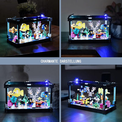 BrickBling Licht-Set Kompatibel mit Lego 31122 Creator Aquarium Bausteinen Modell (Kein Modell), Dek