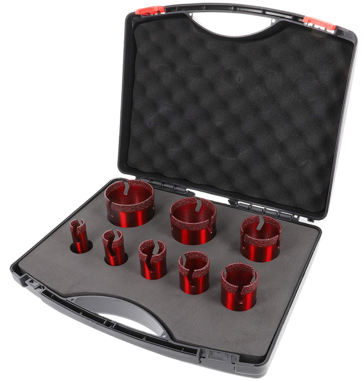PRODIAMANT Speedmaster Set 8 teilig Diamant trocken Fliesenbohrer M14 ø  20mm 25 mm, 32 mm, 35 mm, 4