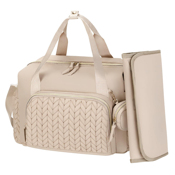 Cozary Wickeltasche mit Schnullertasche und Wickelunterlage – 16 Fächern Grosse Wickelrucksack mit I