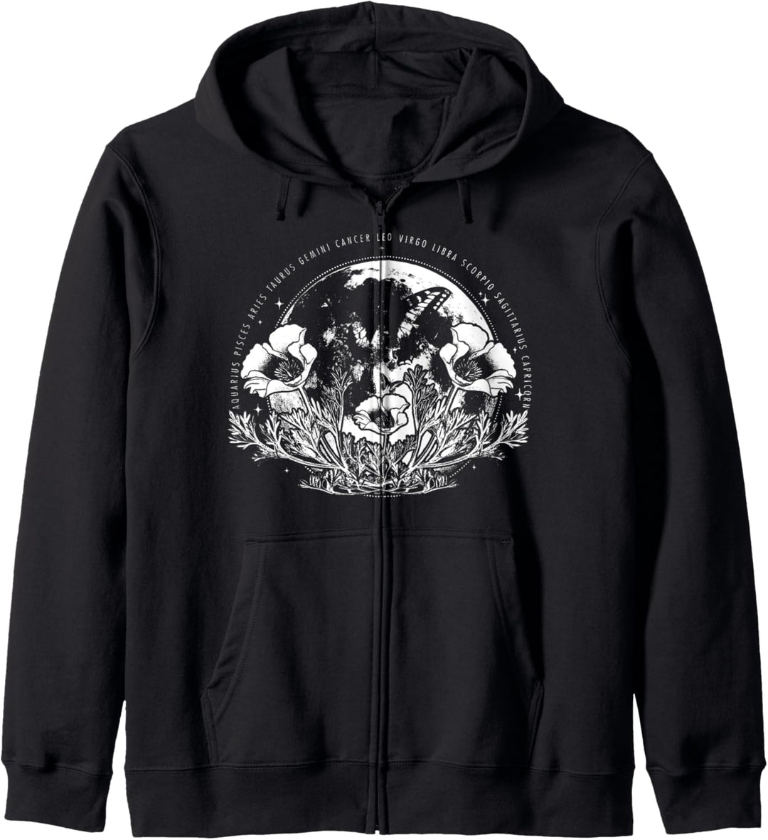 Trendy Zodiac Moon Kapuzenjacke