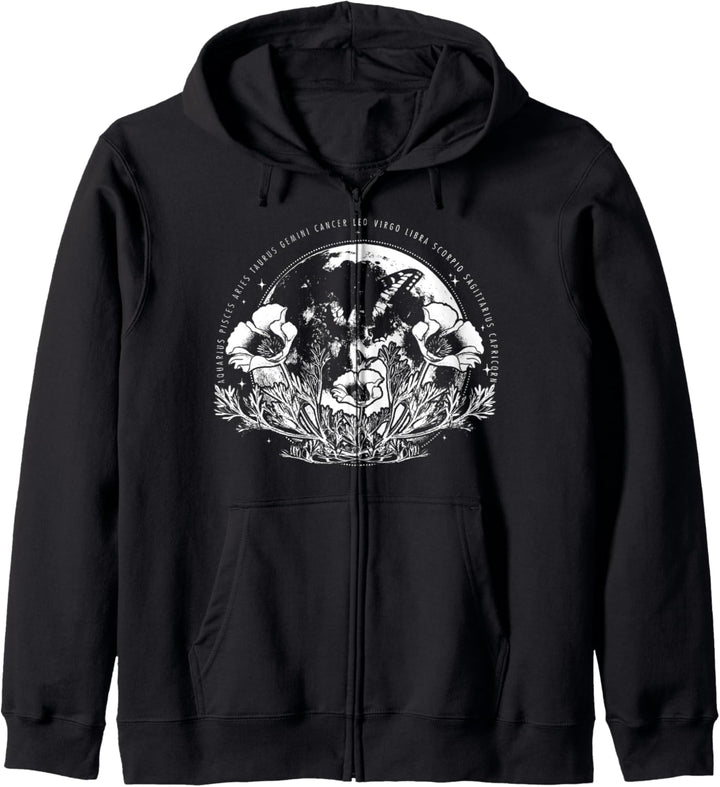 Trendy Zodiac Moon Kapuzenjacke