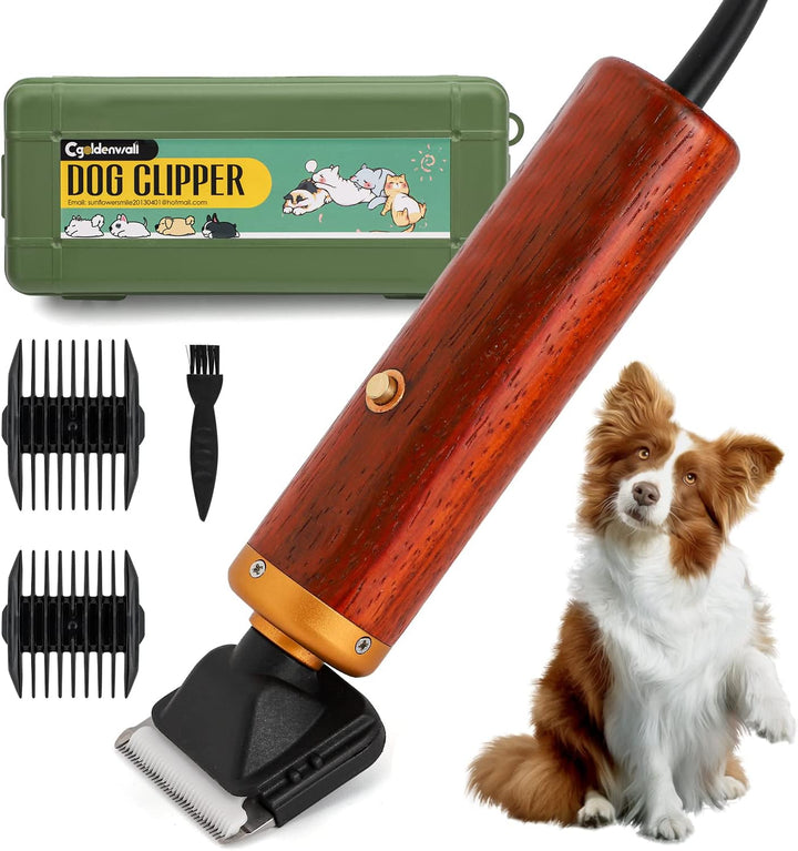 CGOLDENWALL Hundeschermaschine Leise Profi 55W, Geräusch- Und Vibrationsarm Katze Tierhaarschneider,
