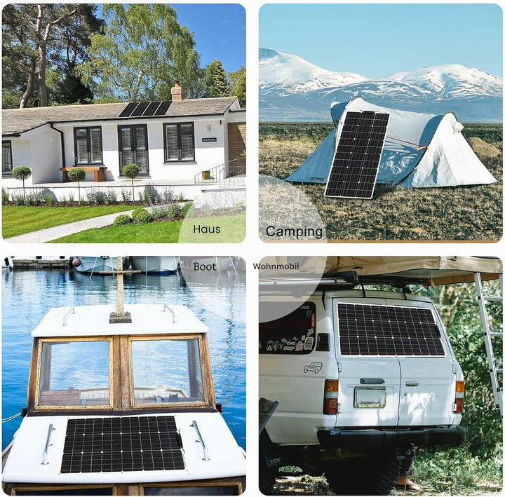100W Flexible Solar Panel Monokristallines Solarmodul Solarpanels sind geeignet für utdoor Ladegerä