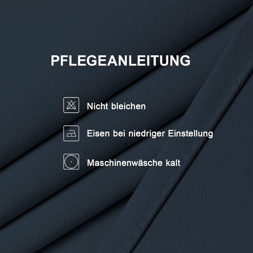 CUCRAF Fensterbehandlung Verdunkelungsvorhänge Superweiche, solide, wärmeisolierte Öse - H245 x B140
