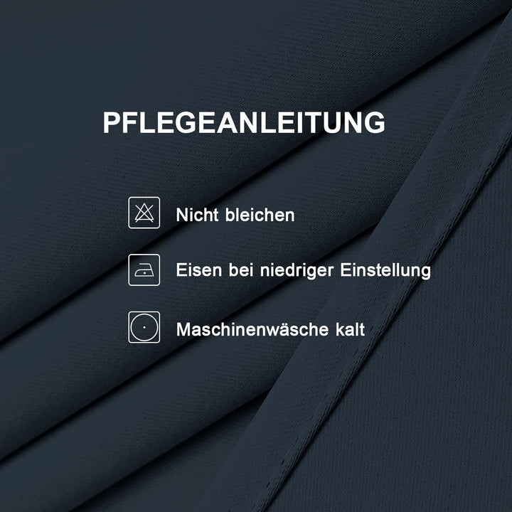 CUCRAF Fensterbehandlung Verdunkelungsvorhänge Superweiche, solide, wärmeisolierte Öse - H245 x B140