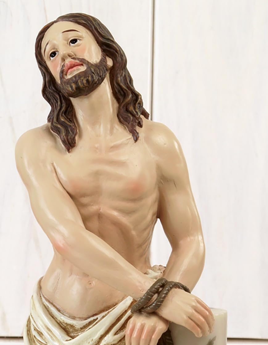 Gesù legato colonna cm.19,50 resina Presepe pasquale by Paben