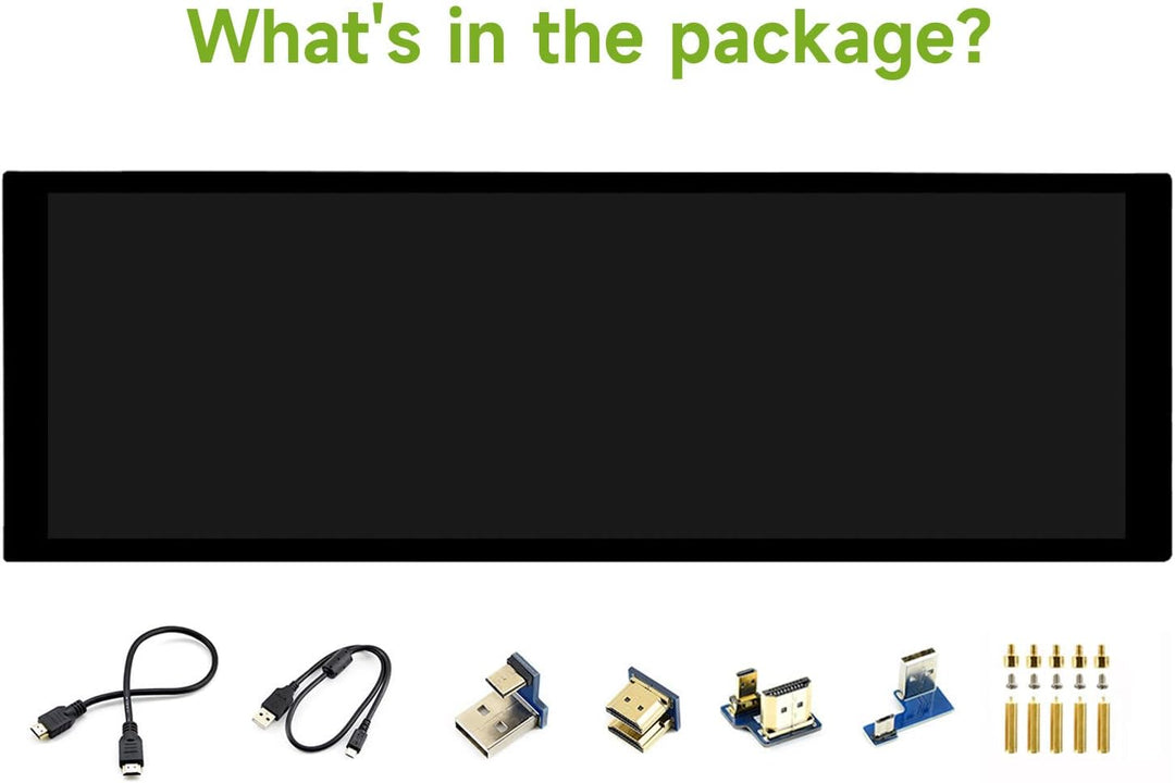 LUCKFOX 7.9-inch HDMI Touchscreen LCD Display, Waveshare 400(H) x 1280(V) Pixels IPS Screen, 60Hz Co