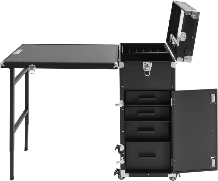 Kosmetikkoffer Trolley 2 in 1 Kosmetikkoffer Gross Kosmetik Trolley Make up Koffer Schminkkoffer mit