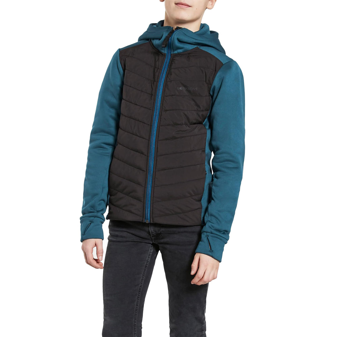 DIDRIKSONS Halden 5 Full-Zip Jacke Jungen blau/schwarz