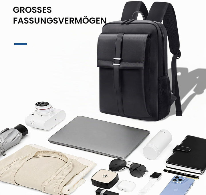 Dobaly Laptop Rucksack Wasserdicht für Damen & Herren - Laptopfach Daypack für Arbeit Business Radfa