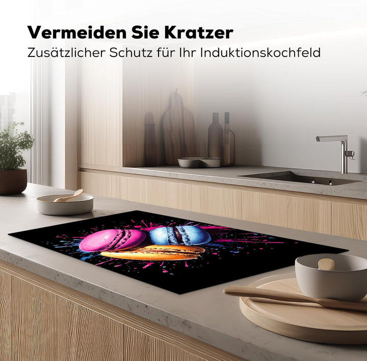 Herdabdeckplatte 90x52 cm Einteilig Küche Herdabdeckung Induktionsfeld Ceranfeld Herdabdeckplatten V