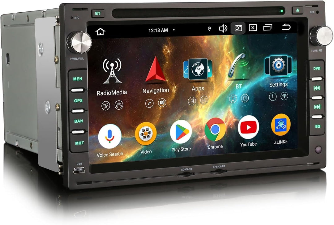 Erisin Android 14 8 Kern 4GB+64GB 2din DAB+ Autoradio Für VW Passat B5 Golf 4 Sharan Polo T4/T5 Jett