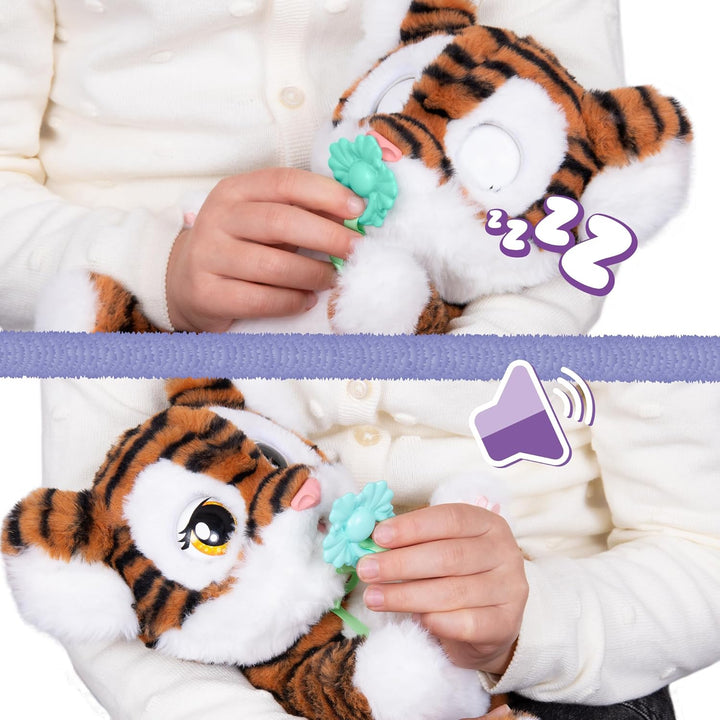 Baby Paws Tiger INTERAKTIVES PLÜSCHTIER Süsser interaktiver Plüschtiger, der Laute von Sich gibt, di