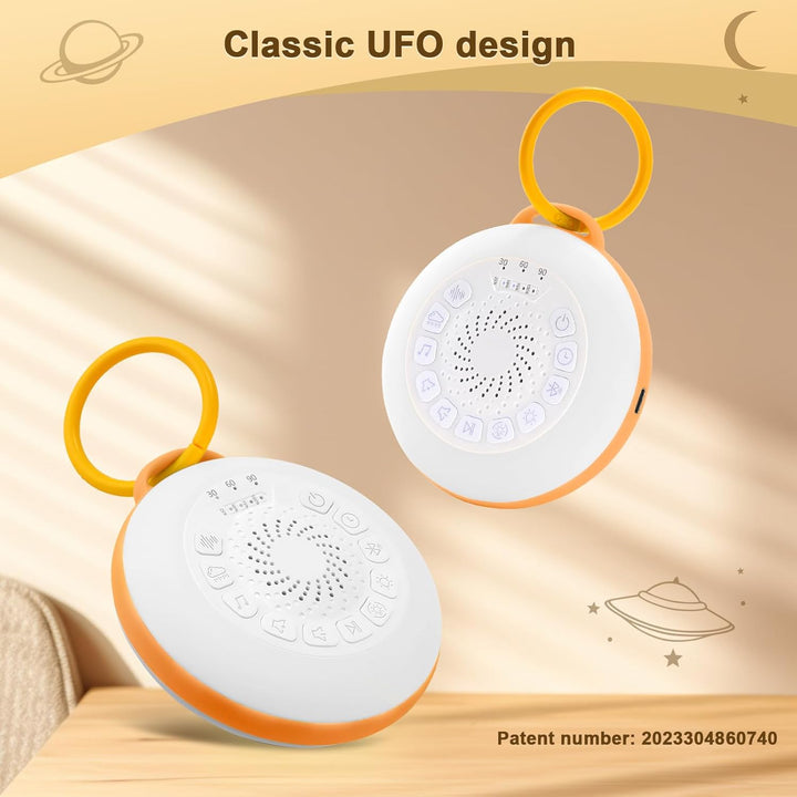 White Noise Machine Baby, Weisses Rauschen Gerät mit Nachtlicht, 28 Beruhigende Schlaflieder & Natur
