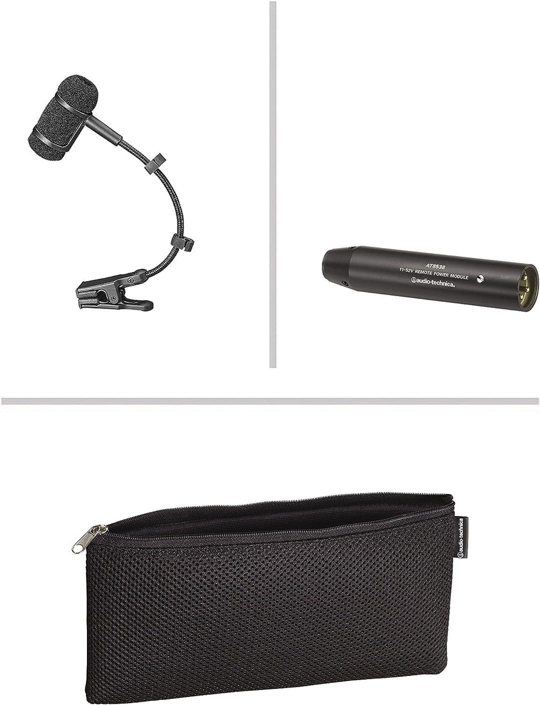 Audio-Technica PRO35 Kondensatormikrofon mit Clip für Instrument, Schwarz